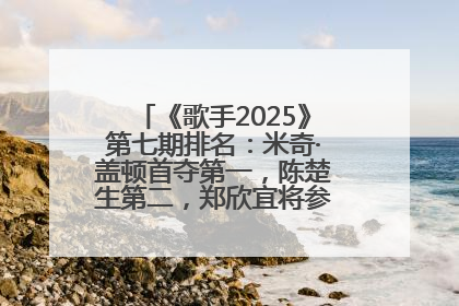 《歌手2025》第七期排名：米奇·盖顿首夺第一，陈楚生第二，郑欣宜将参加下一轮张榜赛