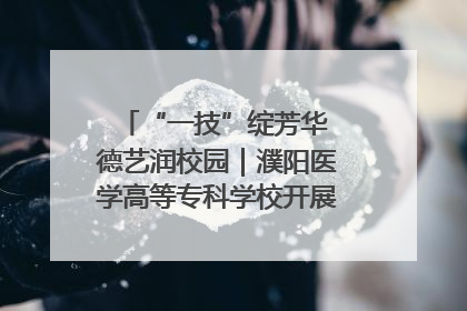 “一技”绽芳华 德艺润校园｜濮阳医学高等专科学校开展丰富多彩的职业教育活动周主题活动