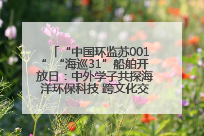 “中国环监苏001”“海巡31”船舶开放日：中外学子共探海洋环保科技 跨文化交流筑牢“蓝色”友谊
