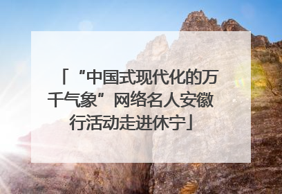 “中国式现代化的万千气象”网络名人安徽行活动走进休宁