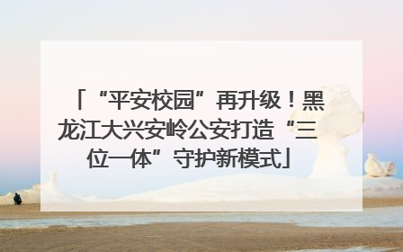 “平安校园”再升级！黑龙江大兴安岭公安打造“三位一体”守护新模式
