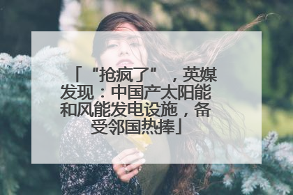 “抢疯了”，英媒发现：中国产太阳能和风能发电设施，备受邻国热捧