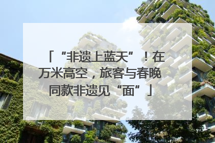 “非遗上蓝天”！在万米高空，旅客与春晚同款非遗见“面”
