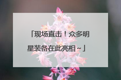 现场直击！众多明星装备在此亮相～