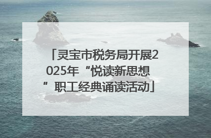 灵宝市税务局开展2025年“悦读新思想”职工经典诵读活动