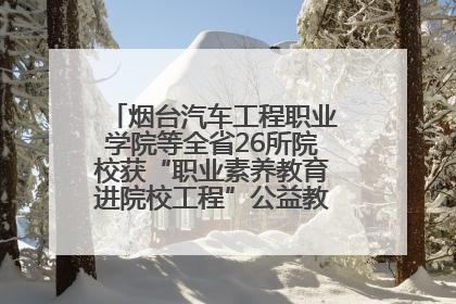 烟台汽车工程职业学院等全省26所院校获“职业素养教育进院校工程”公益教学点集中授牌