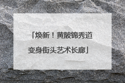 焕新！黄陂锦秀道变身街头艺术长廊