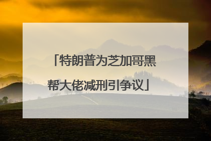 特朗普为芝加哥黑帮大佬减刑引争议