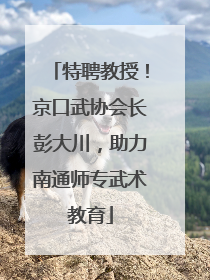 特聘教授！京口武协会长彭大川，助力南通师专武术教育