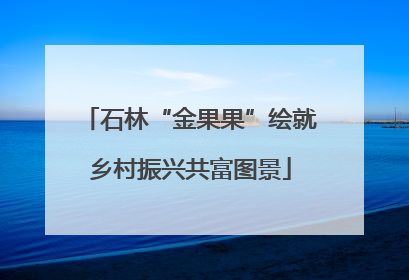 石林“金果果”绘就乡村振兴共富图景
