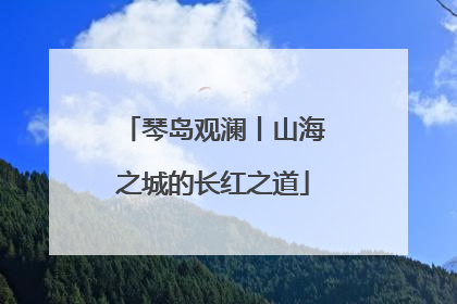 琴岛观澜丨山海之城的长红之道