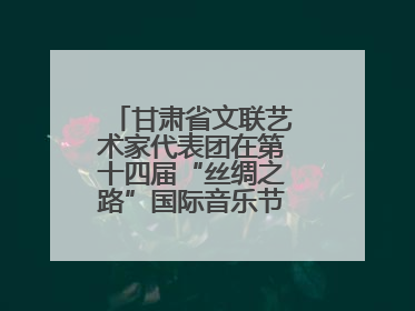 甘肃省文联艺术家代表团在第十四届“丝绸之路”国际音乐节举办专场演出