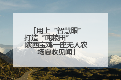 用上“智慧眼” 打造“吨粮田”——陕西宝鸡一座无人农场夏收见闻
