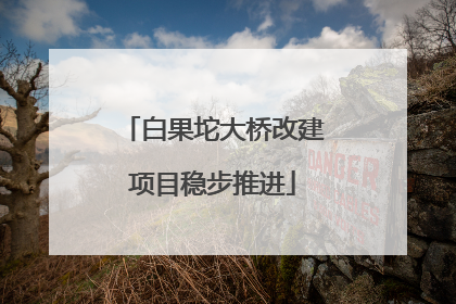 白果坨大桥改建项目稳步推进