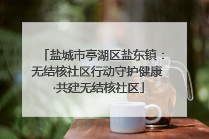盐城市亭湖区盐东镇：无结核社区行动守护健康 ·共建无结核社区
