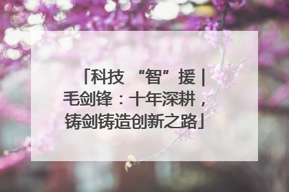 科技 “智”援｜毛剑锋：十年深耕，铸剑铸造创新之路
