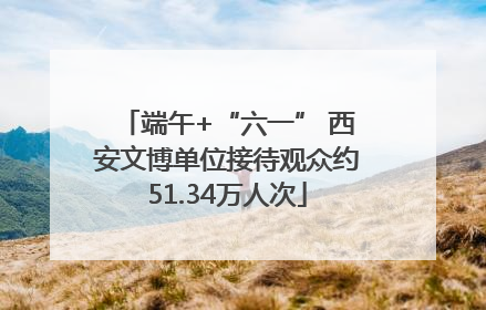 端午+“六一” 西安文博单位接待观众约51.34万人次