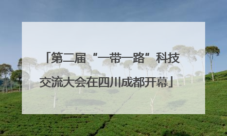 第二届“一带一路”科技交流大会在四川成都开幕