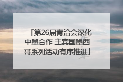 第26届青洽会深化中墨合作 主宾国墨西哥系列活动有序推进