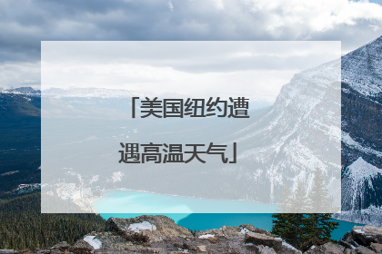 美国纽约遭遇高温天气