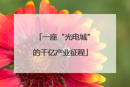 一座“光电城”的千亿产业征程