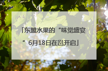 东盟水果的“味觉盛宴”6月18日在邕开启