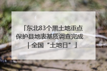 东北83个黑土地重点保护县地表基质调查完成｜全国“土地日”