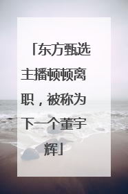 东方甄选主播顿顿离职，被称为下一个董宇辉