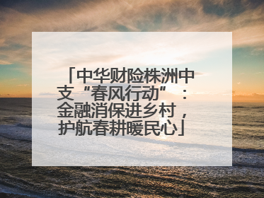 中华财险株洲中支“春风行动”：金融消保进乡村，护航春耕暖民心