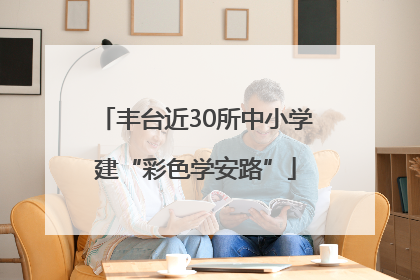 丰台近30所中小学建“彩色学安路”