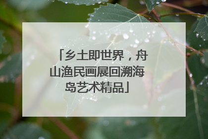 乡土即世界，舟山渔民画展回溯海岛艺术精品
