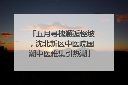 五月寻槐邂逅怪坡，沈北新区中医院国潮中医雅集引热潮