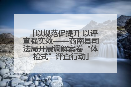以规范促提升 以评查强实效——商南县司法局开展调解案卷“体检式”评查行动