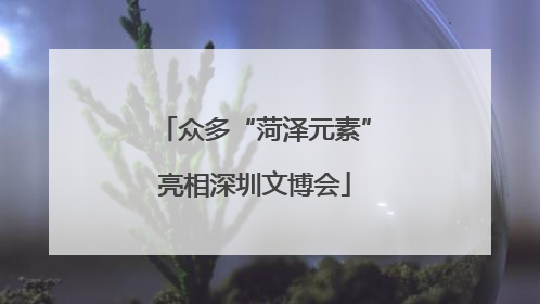 众多“菏泽元素”亮相深圳文博会