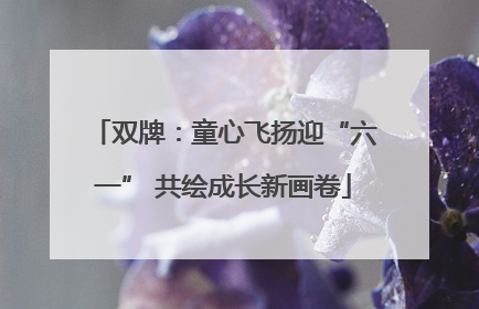 双牌：童心飞扬迎“六一” 共绘成长新画卷