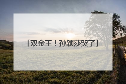 双金王！孙颖莎哭了