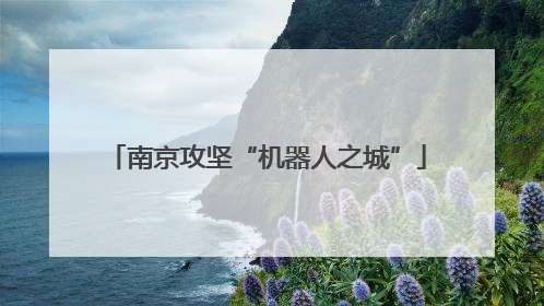 南京攻坚“机器人之城”