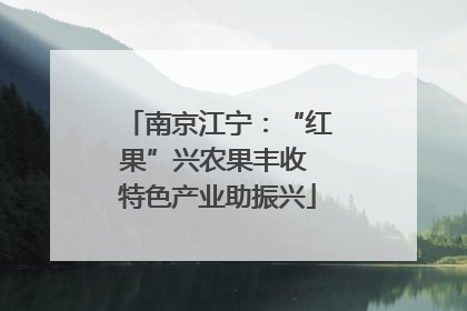 南京江宁：“红果”兴农果丰收 特色产业助振兴