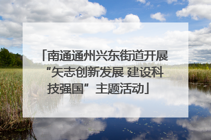 南通通州兴东街道开展“矢志创新发展 建设科技强国”主题活动