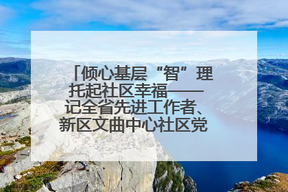 倾心基层“智”理 托起社区幸福——记全省先进工作者、新区文曲中心社区党委书记董世弘