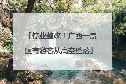 停业整改！广西一景区有游客从高空坠落