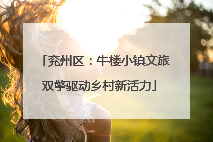 兖州区：牛楼小镇文旅双擎驱动乡村新活力