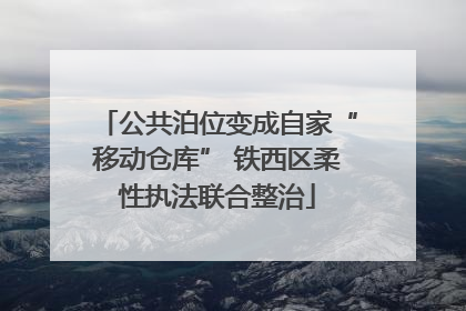 公共泊位变成自家“移动仓库” 铁西区柔性执法联合整治