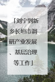 刘宁到新乡长垣市调研产业发展、基层治理等工作