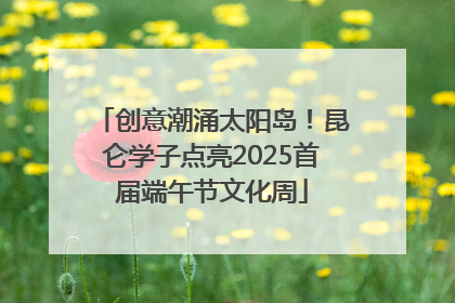 创意潮涌太阳岛！昆仑学子点亮2025首届端午节文化周