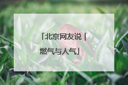北京网友说｜燃气与人气