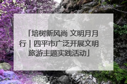 培树新风尚 文明月月行｜四平市广泛开展文明旅游主题实践活动