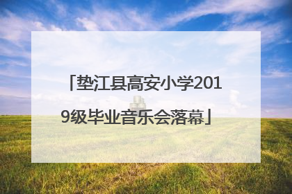 垫江县高安小学2019级毕业音乐会落幕