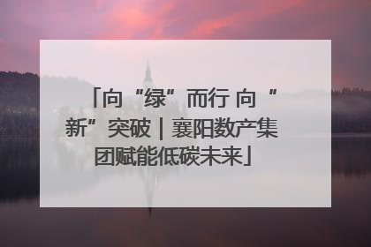 向“绿”而行 向“新”突破｜襄阳数产集团赋能低碳未来