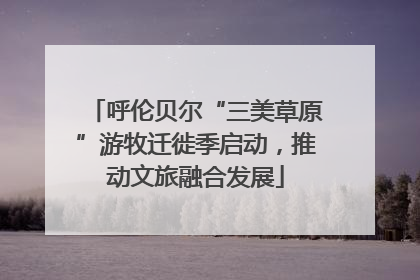 呼伦贝尔“三美草原”游牧迁徙季启动，推动文旅融合发展